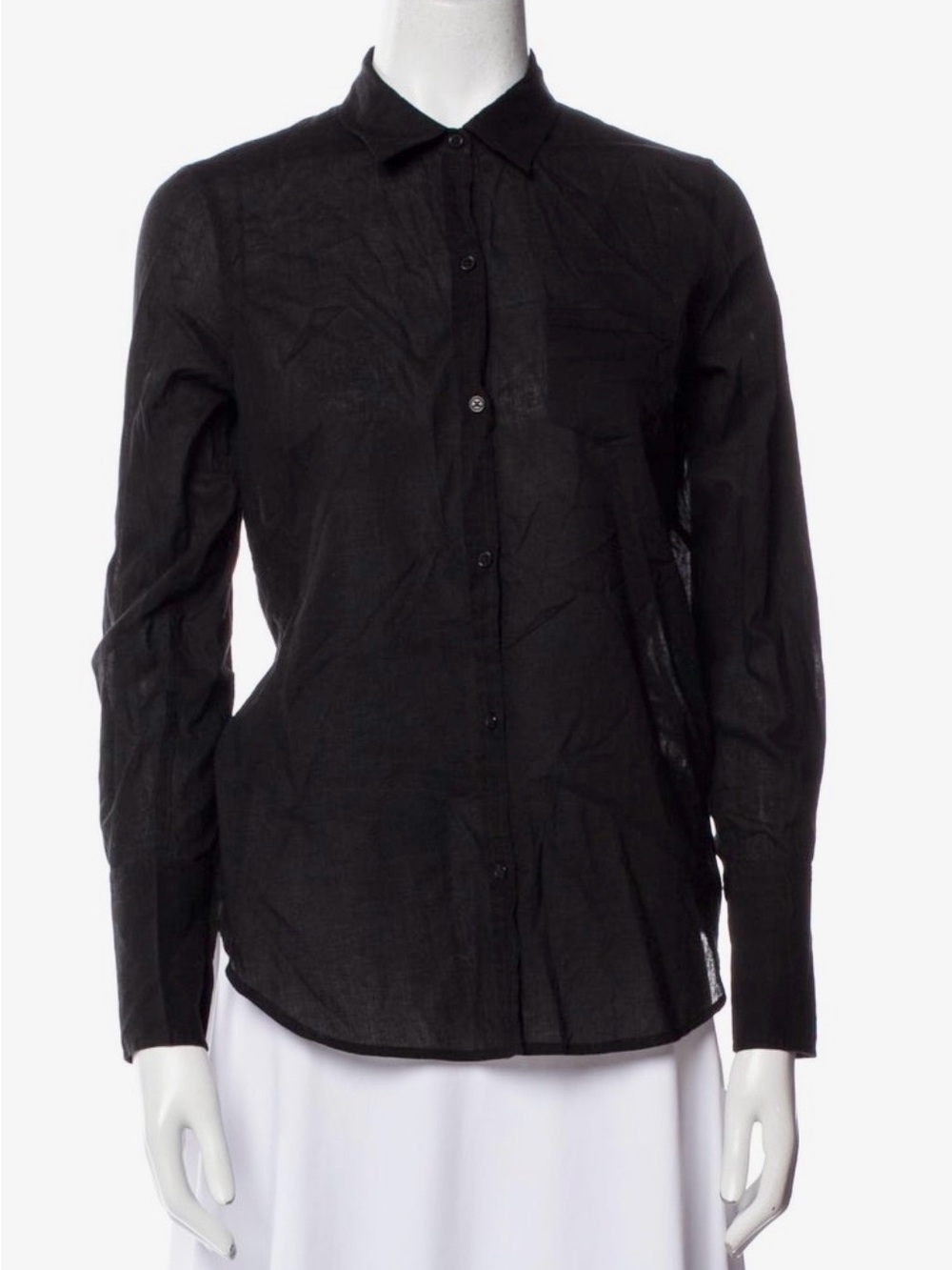 NWT - Nili Lotan Black Button Down Shirt - Size XS